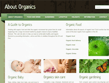 Tablet Screenshot of aboutorganics.co.uk